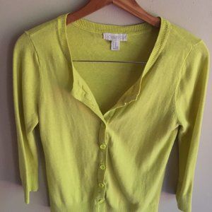 Lemon Yellow Cardigan